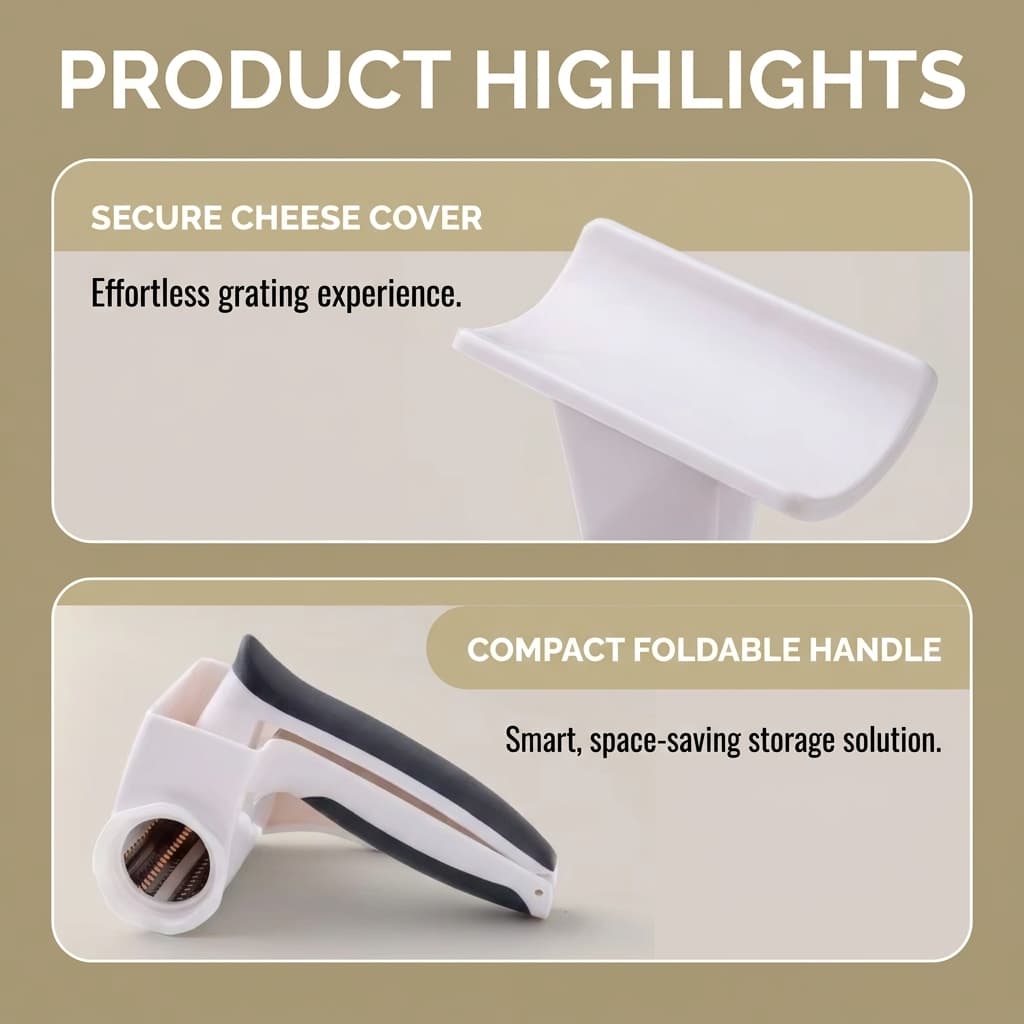3-in-1 Rotary Cheese Grater thumbnail 5